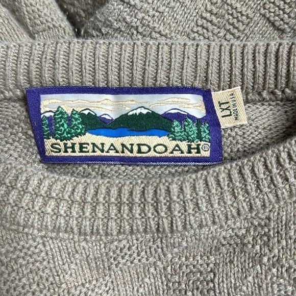 Vintage Shenandoah Crew Knit Brown Sweater Size Large - Picture 7 of 9